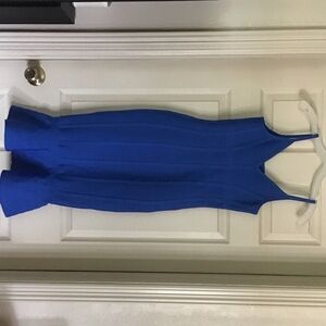 Source Unknown Vibrant Blue Mini Dress